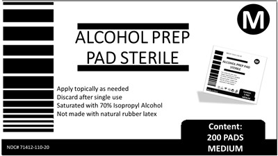 Box Front (Printing Marks Alcohol Pad Front Box)